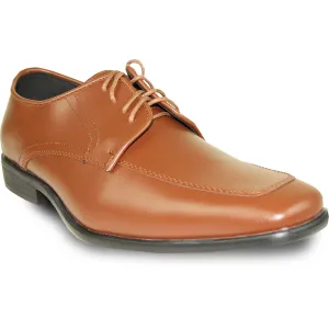 ALLURE MEN Dress Shoe AL01 Oxford Formal Tuxedo for Prom & Wedding Brown - Wide Width Available