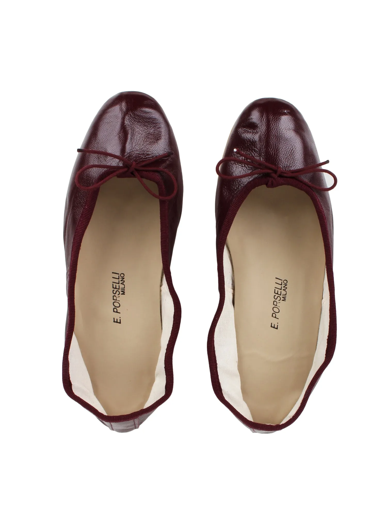 Ballet Flats_Burgundy Leather