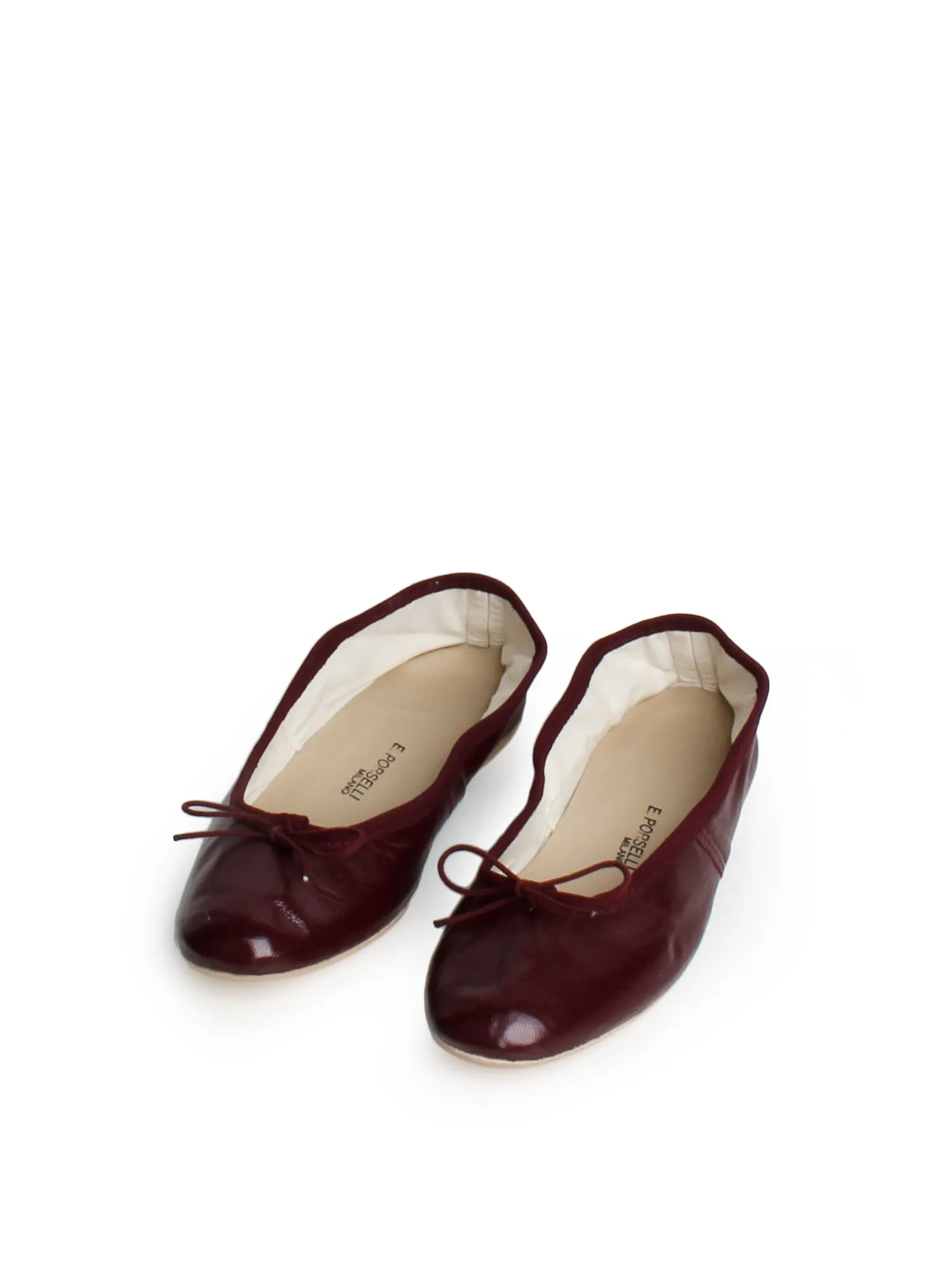 Ballet Flats_Burgundy Leather