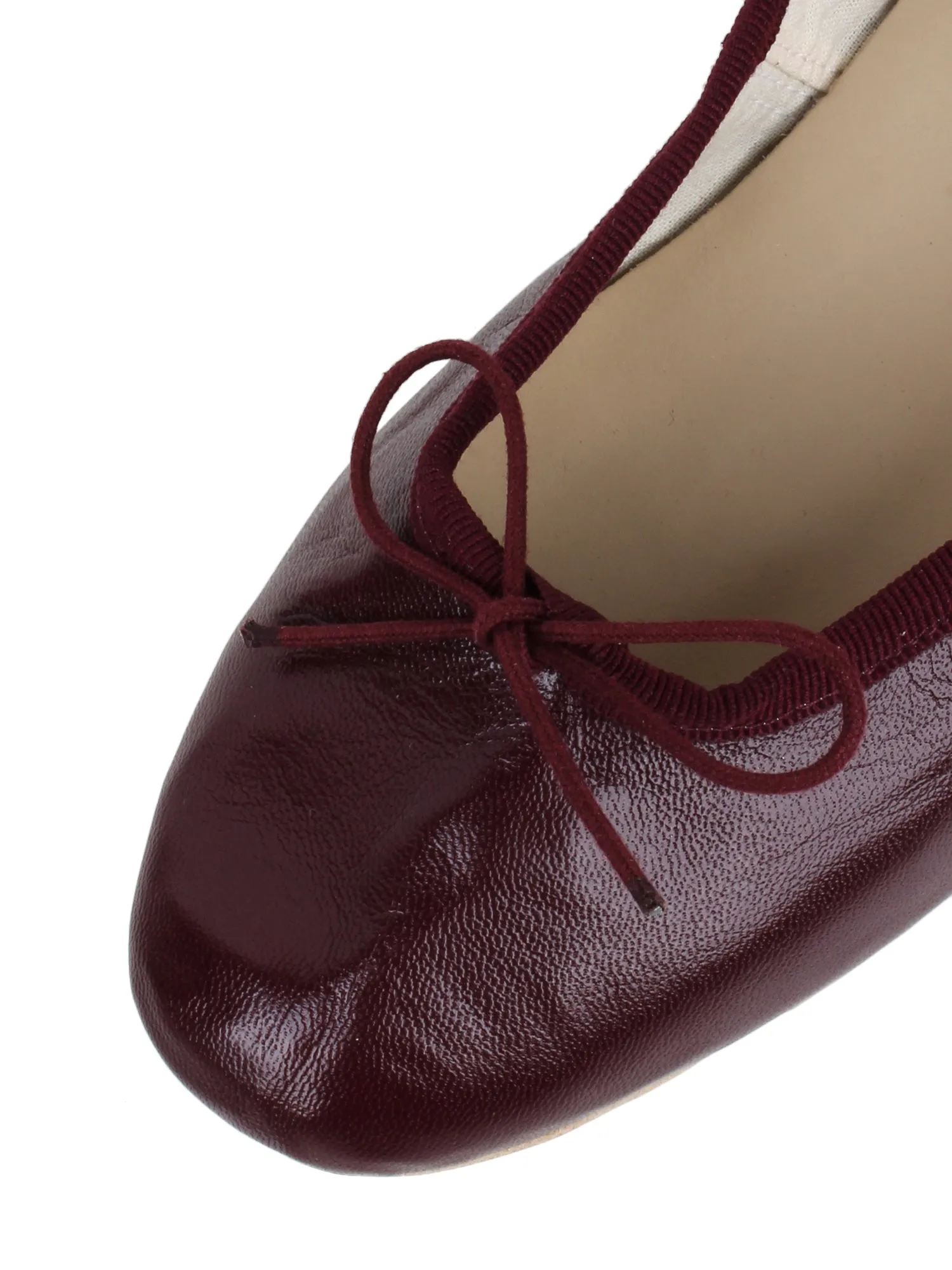 Ballet Flats_Burgundy Leather