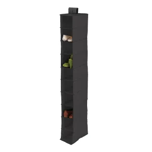 Black 10-Shelf Hanging Closet Organizer