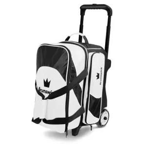 Brunswick Edge Double Roller White Black Bowling Bag