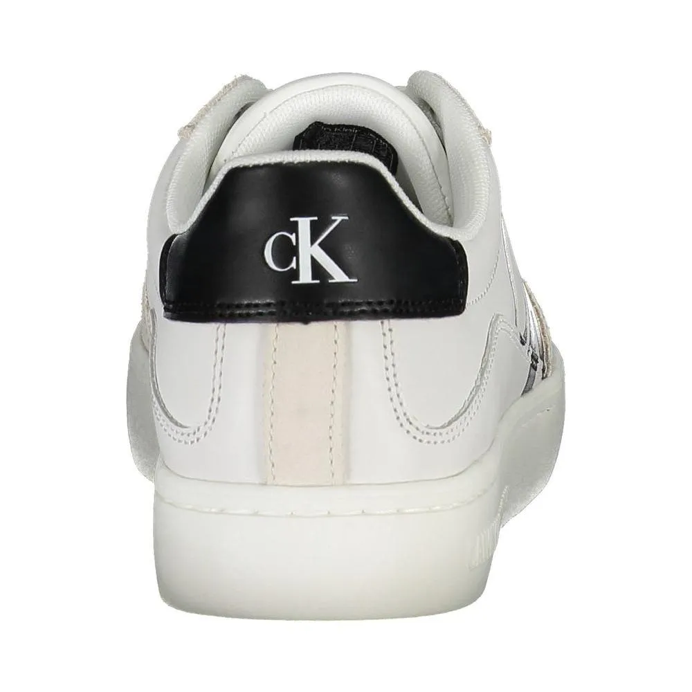 Calvin Klein Eco-Chic White Sneaker with Contrast Details