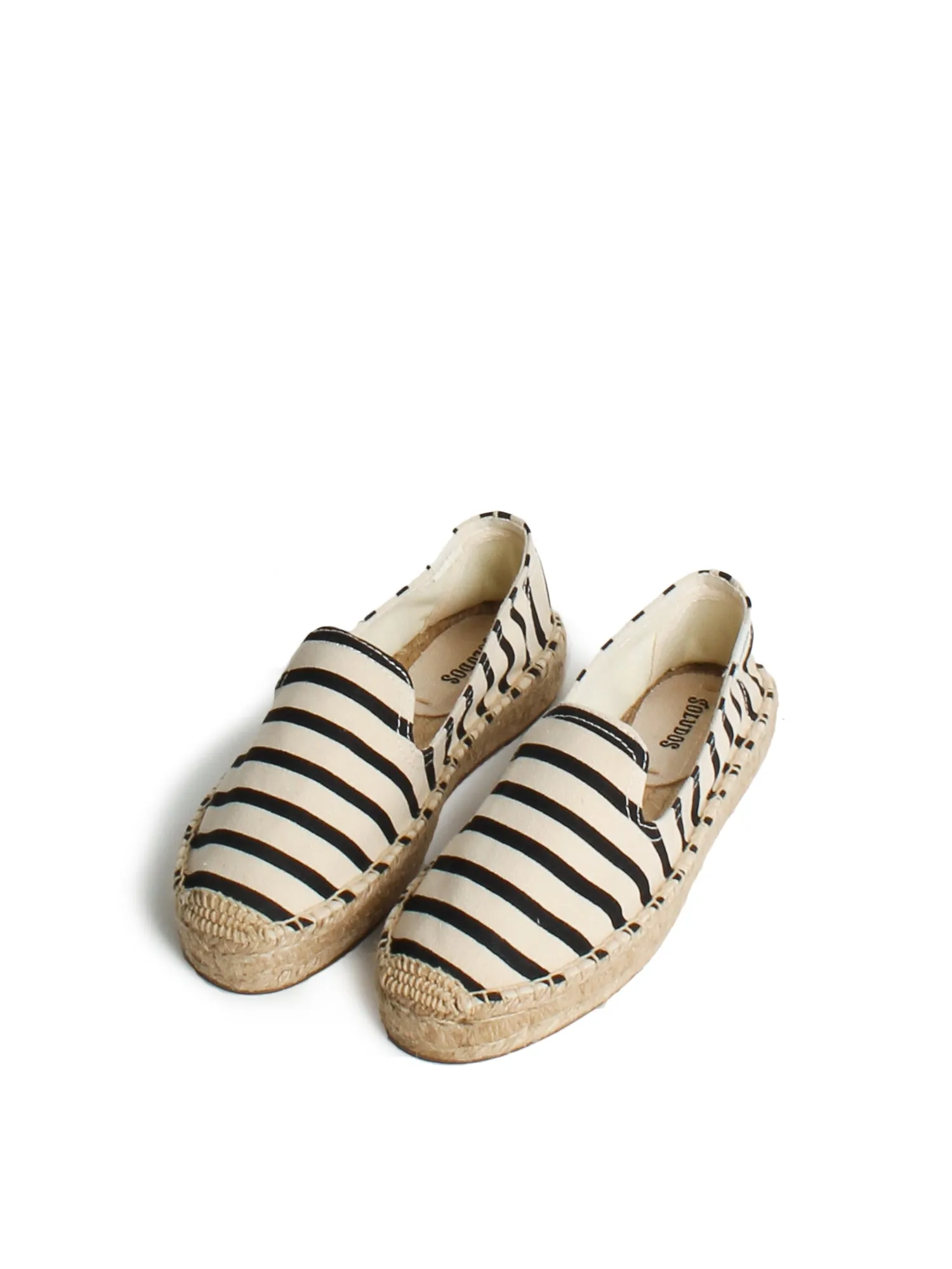 CLASSIC STRIPE SMOKING SLIPPER_NATURAL BLACK