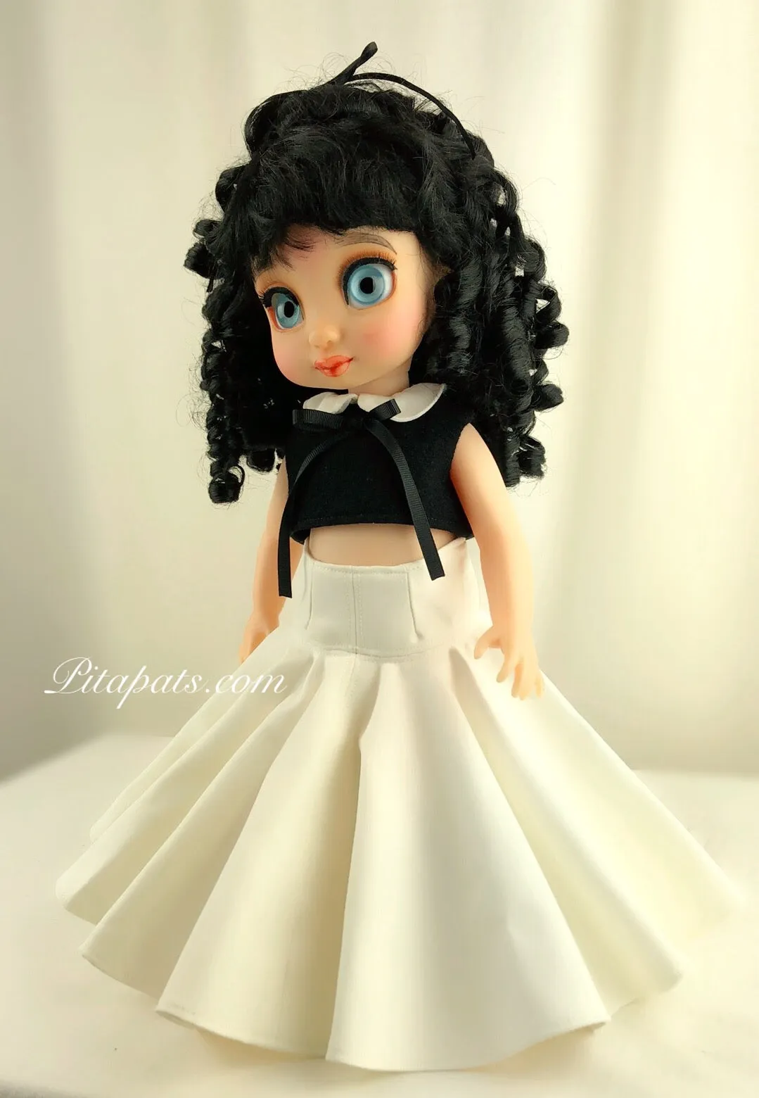 Custom Disney Animator Doll Snow White In Chanel Style dress With New Hair