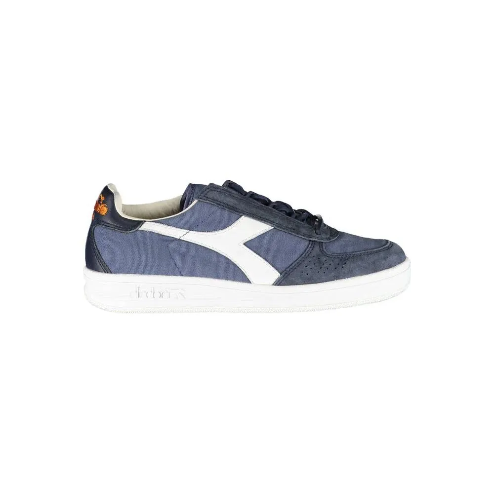 Diadora Chic Blue Contrast Lace-Up Sneakers