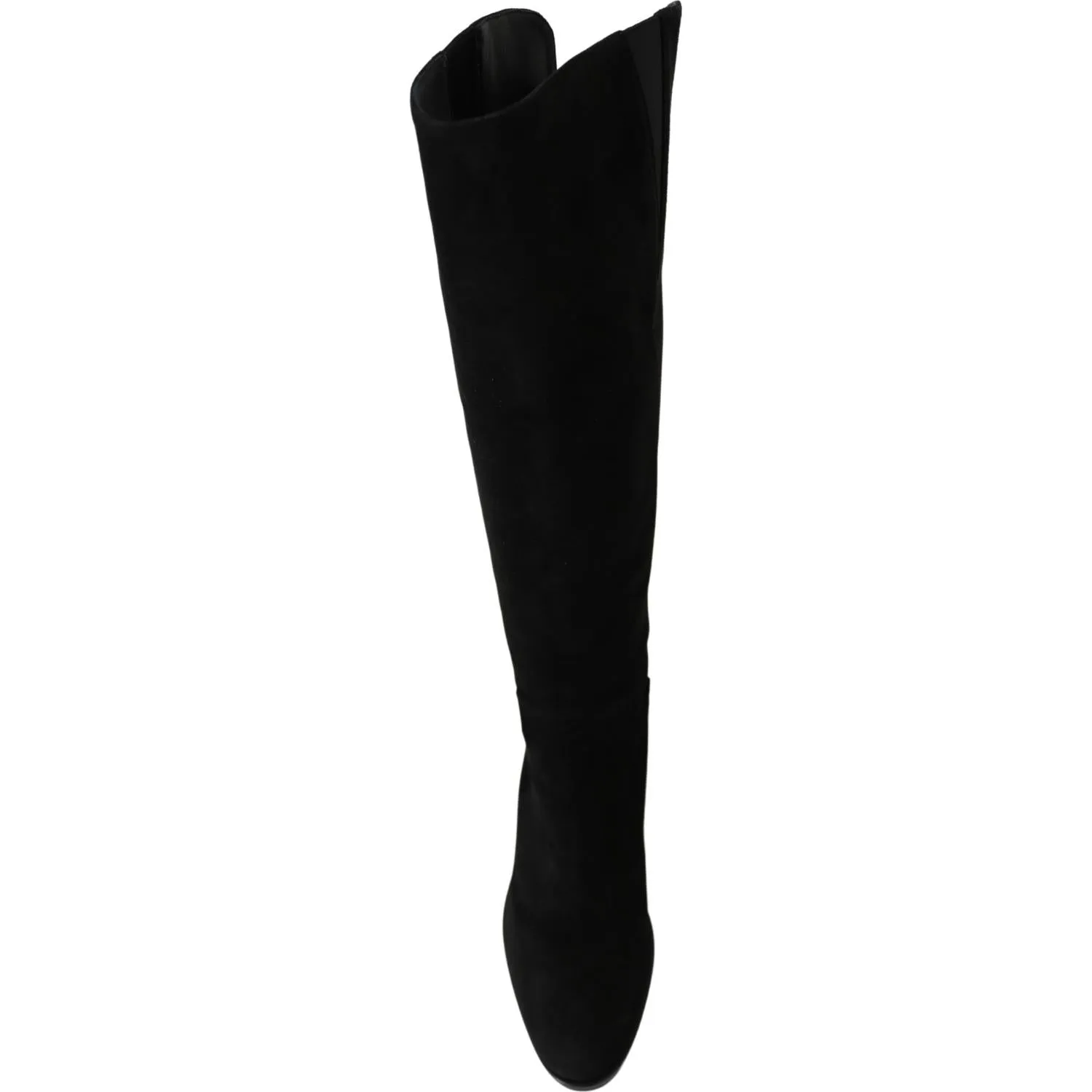 Dolce & Gabbana Elegant Black Suede Knee High Boots