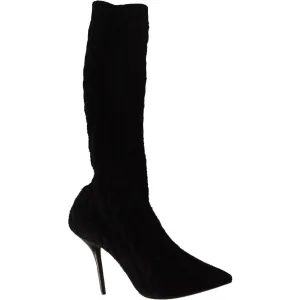 Dolce & Gabbana Elegant Stretch Sock Boots in Black