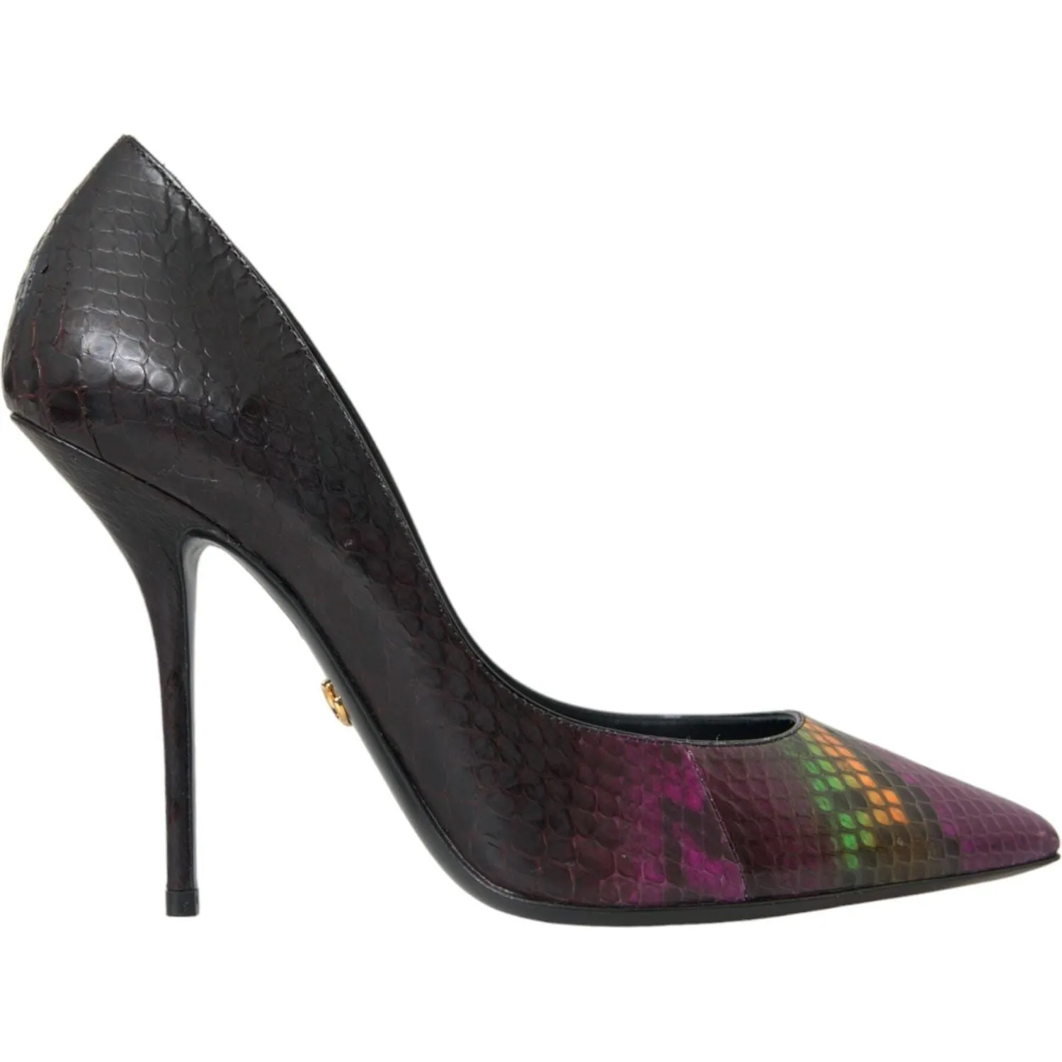 Dolce & Gabbana Multicolor Exotic Leather Heels Pumps Shoes