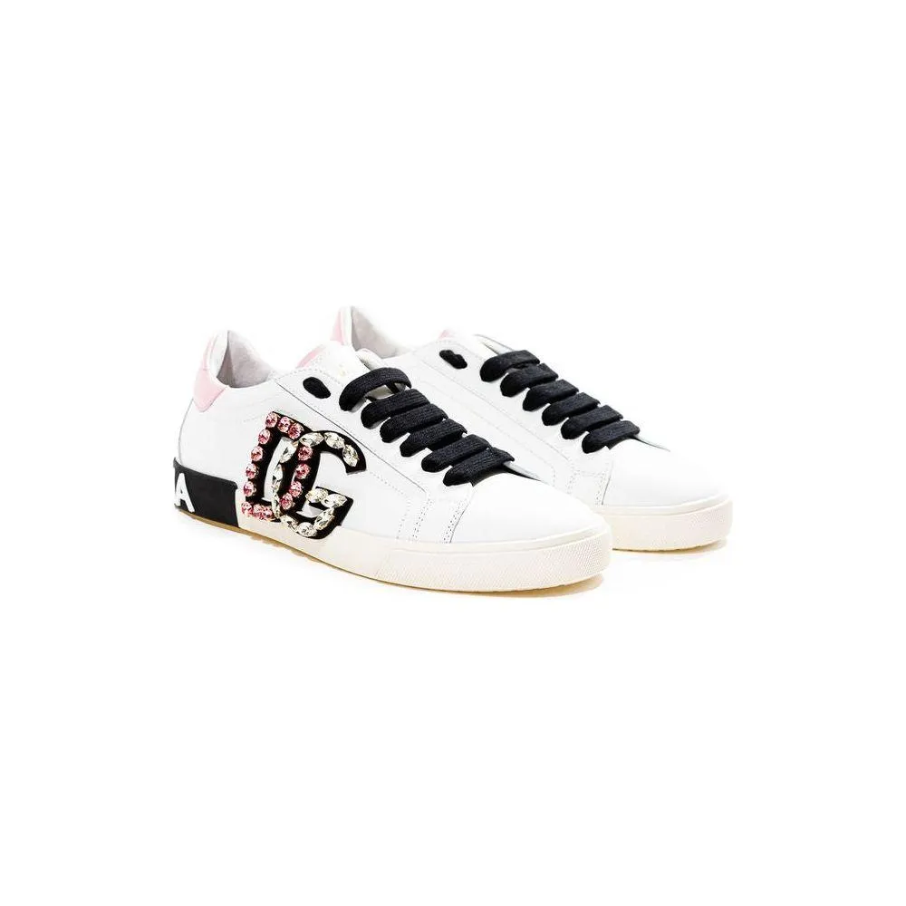 Dolce & Gabbana White Leather Sneaker