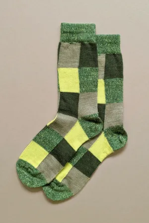 Fine Merino Wool Socks | Citrus Green