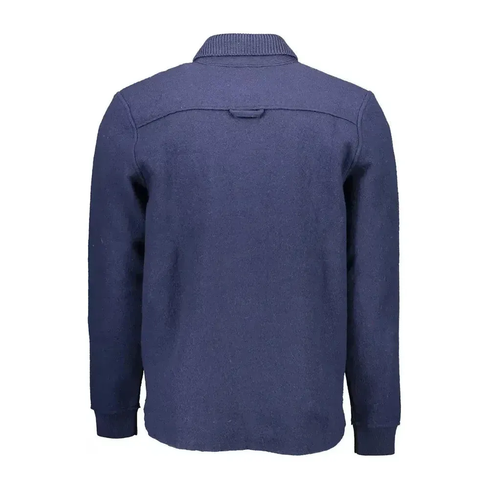 Gant Blue Wool Men Sweater