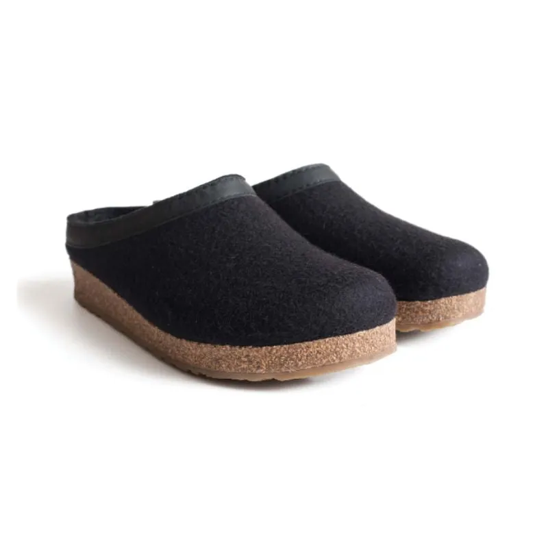 Haflinger GZL45 Black Unisex Slippers