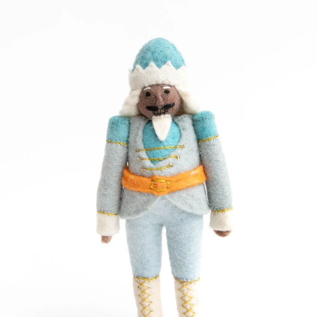 Icy Blue Nutcracker Ornament