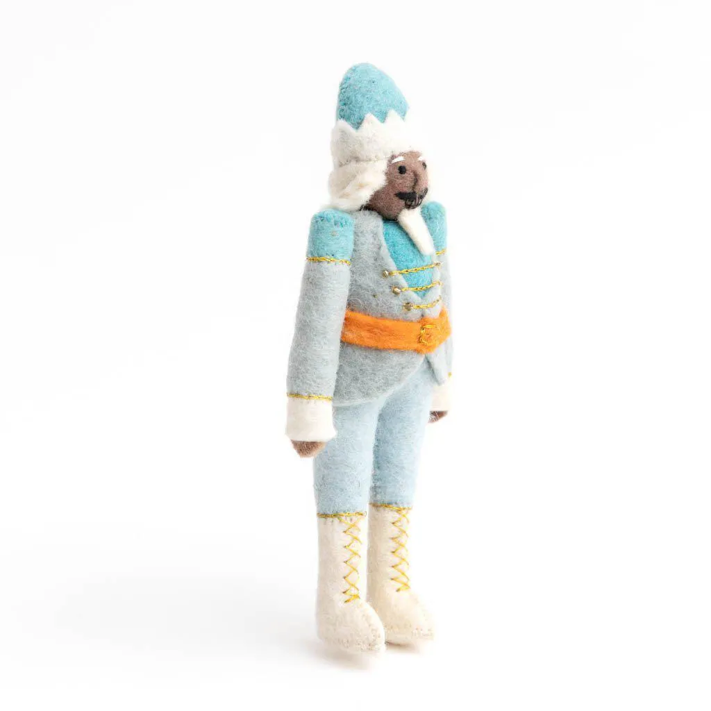 Icy Blue Nutcracker Ornament