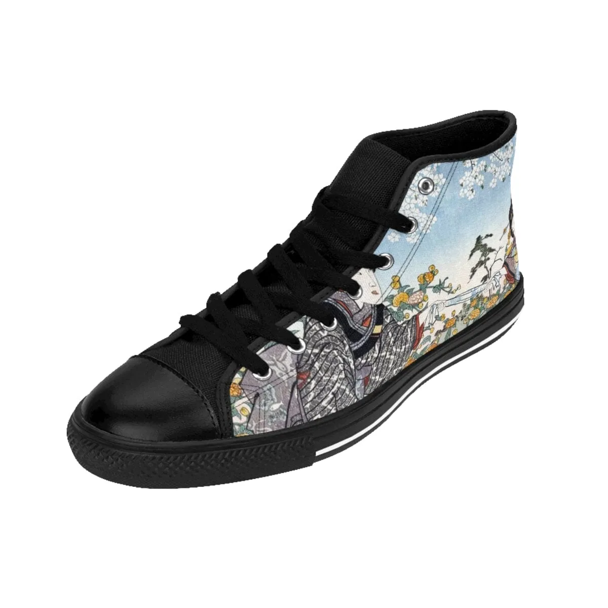 Japenese Women by the River by Ide Tama River Sneakers Design