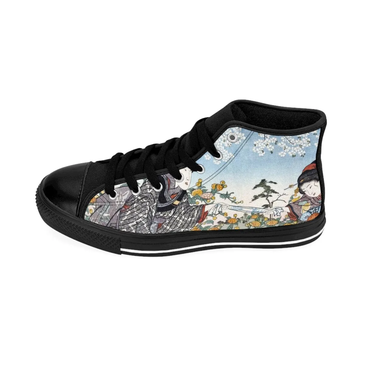 Japenese Women by the River by Ide Tama River Sneakers Design