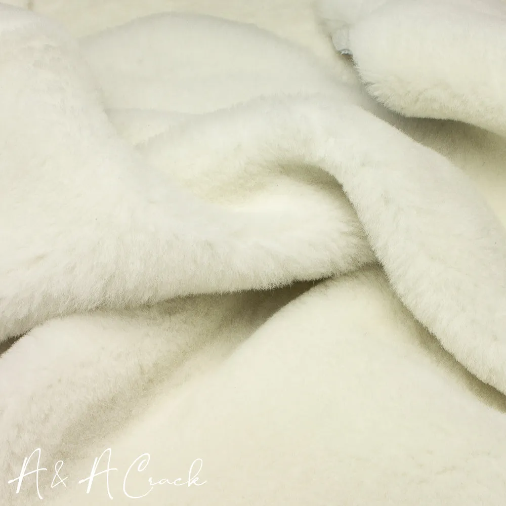 LAMBSWOOL SHEARLING - WHITE - 1/4 Inch