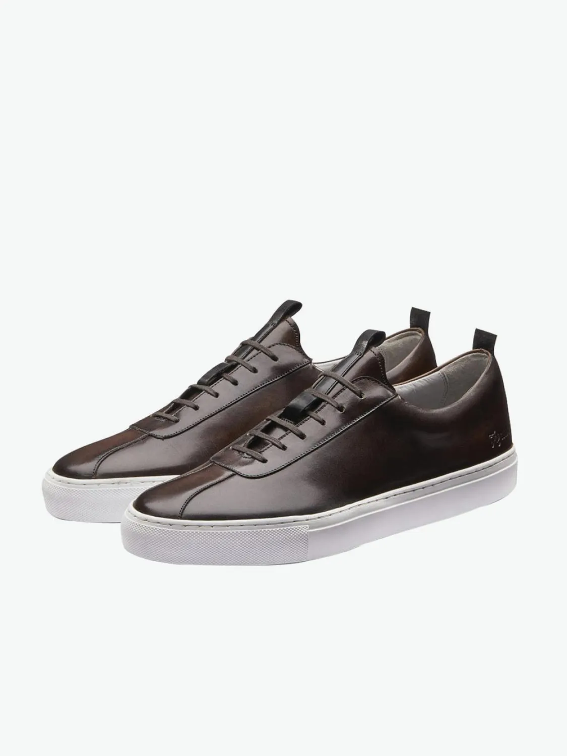 Leather Oxford Sneaker Brown