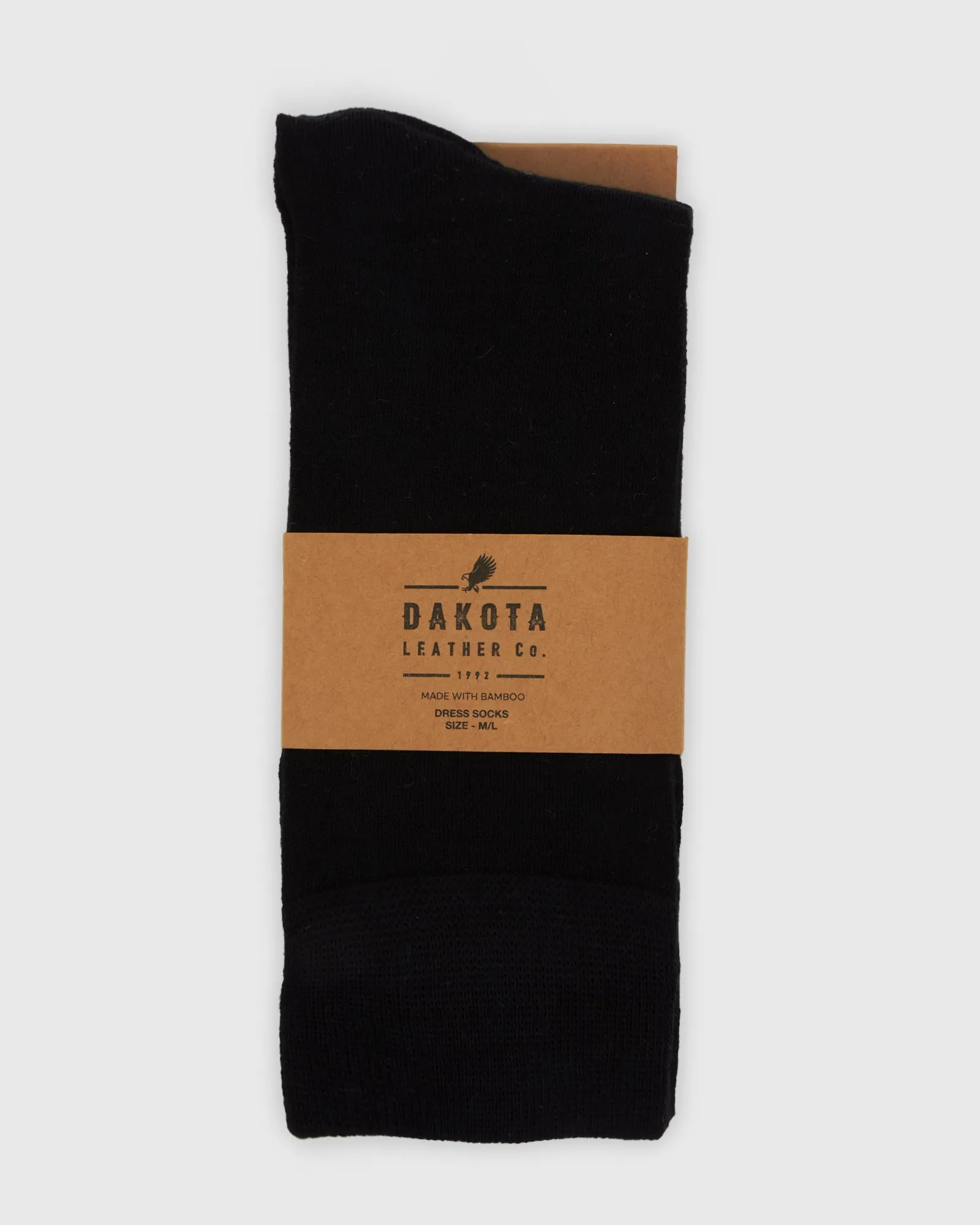 MENS BLACK BAMBOO DRESS SOCK PACK M/L