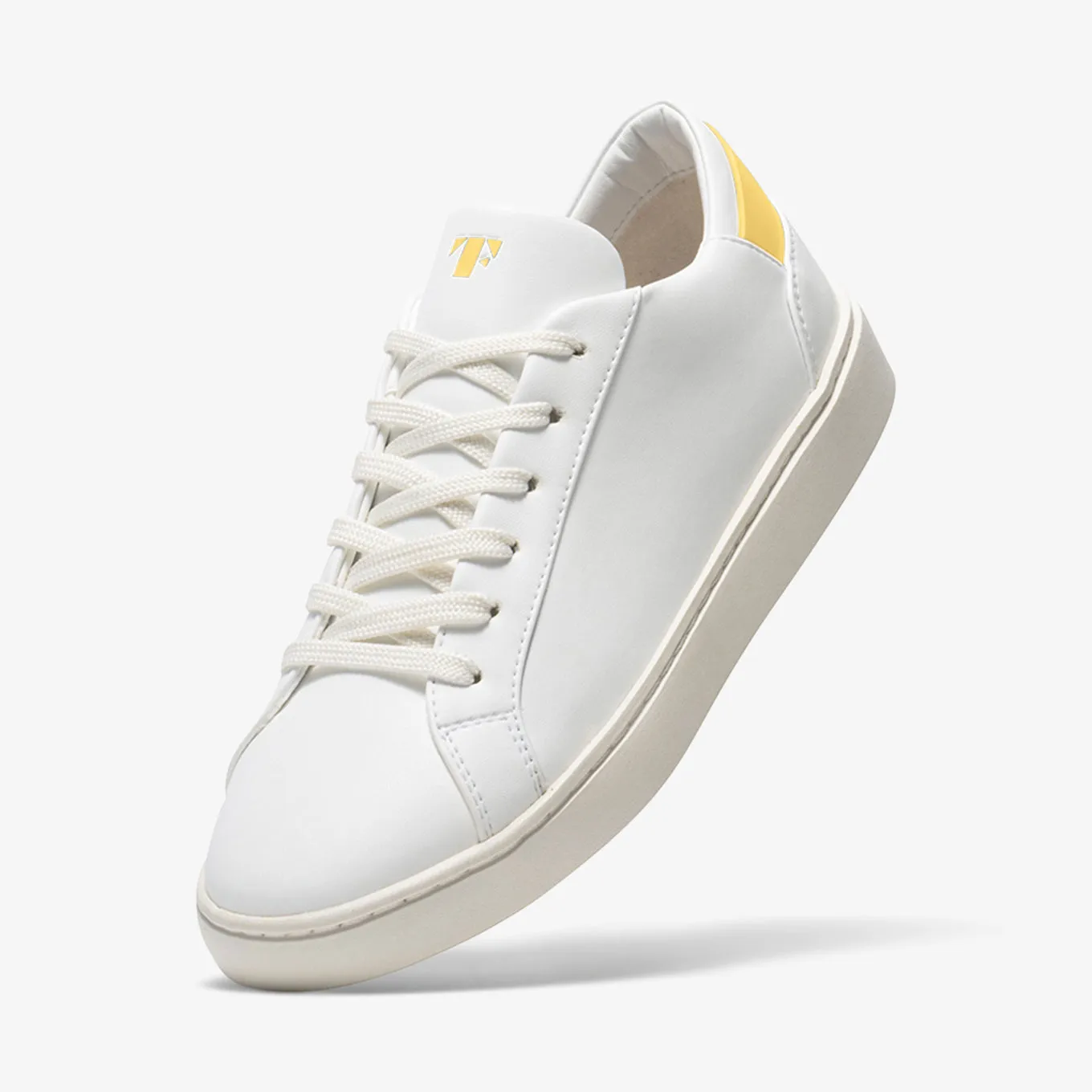 Men's Lace Up | White-Starstruck Yellow