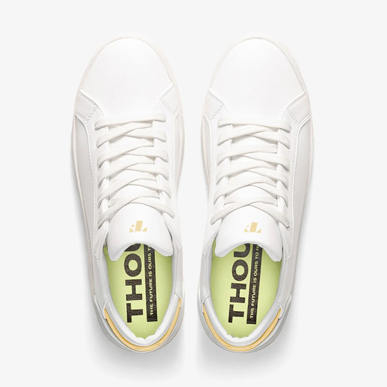 Men's Lace Up | White-Starstruck Yellow