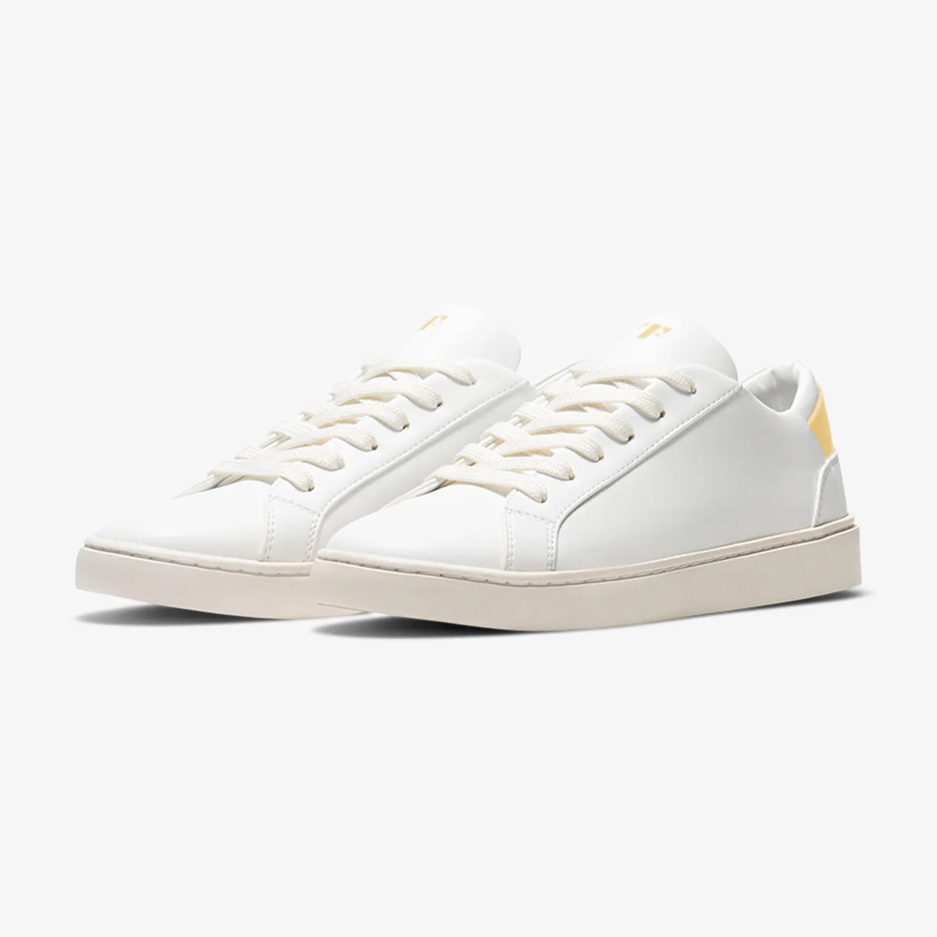 Men's Lace Up | White-Starstruck Yellow