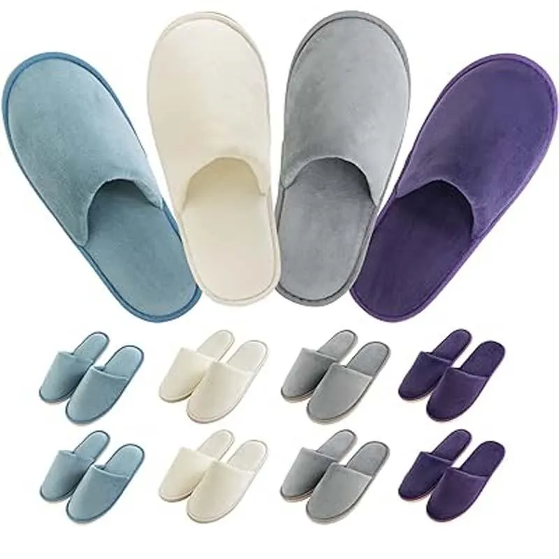 MULTICOLORED SOFT COTTON SLIPPERS UNISEX.