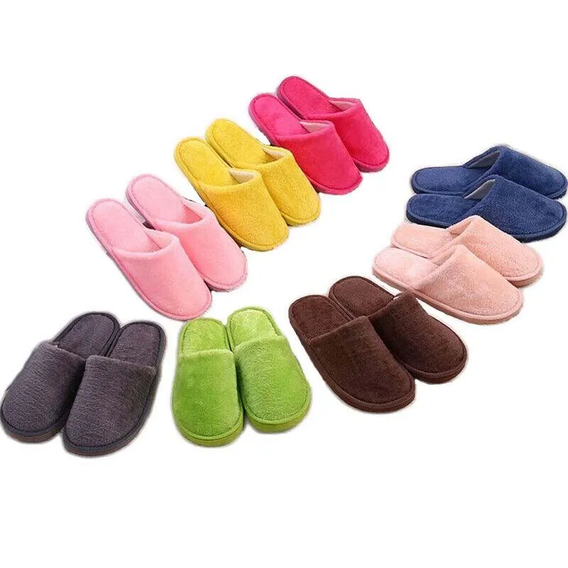 MULTICOLORED SOFT COTTON SLIPPERS UNISEX.