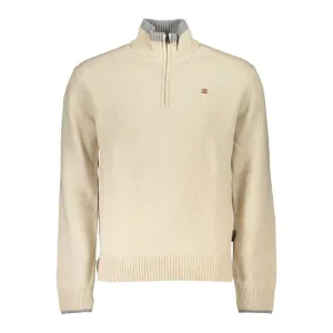 Napapijri Beige Fabric Men Sweater