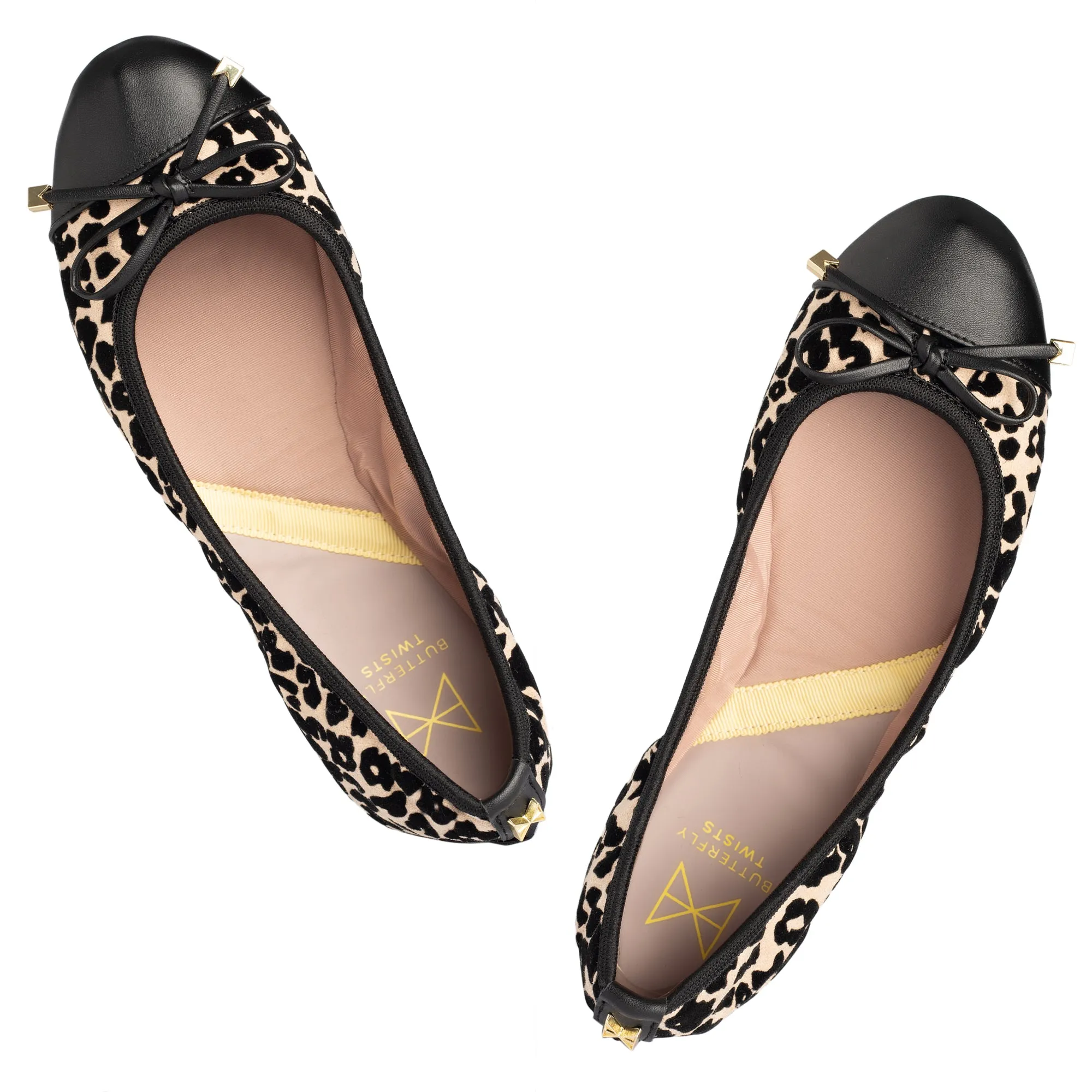 OLIVIA Ballet Flat Shoes - Beige Leopard