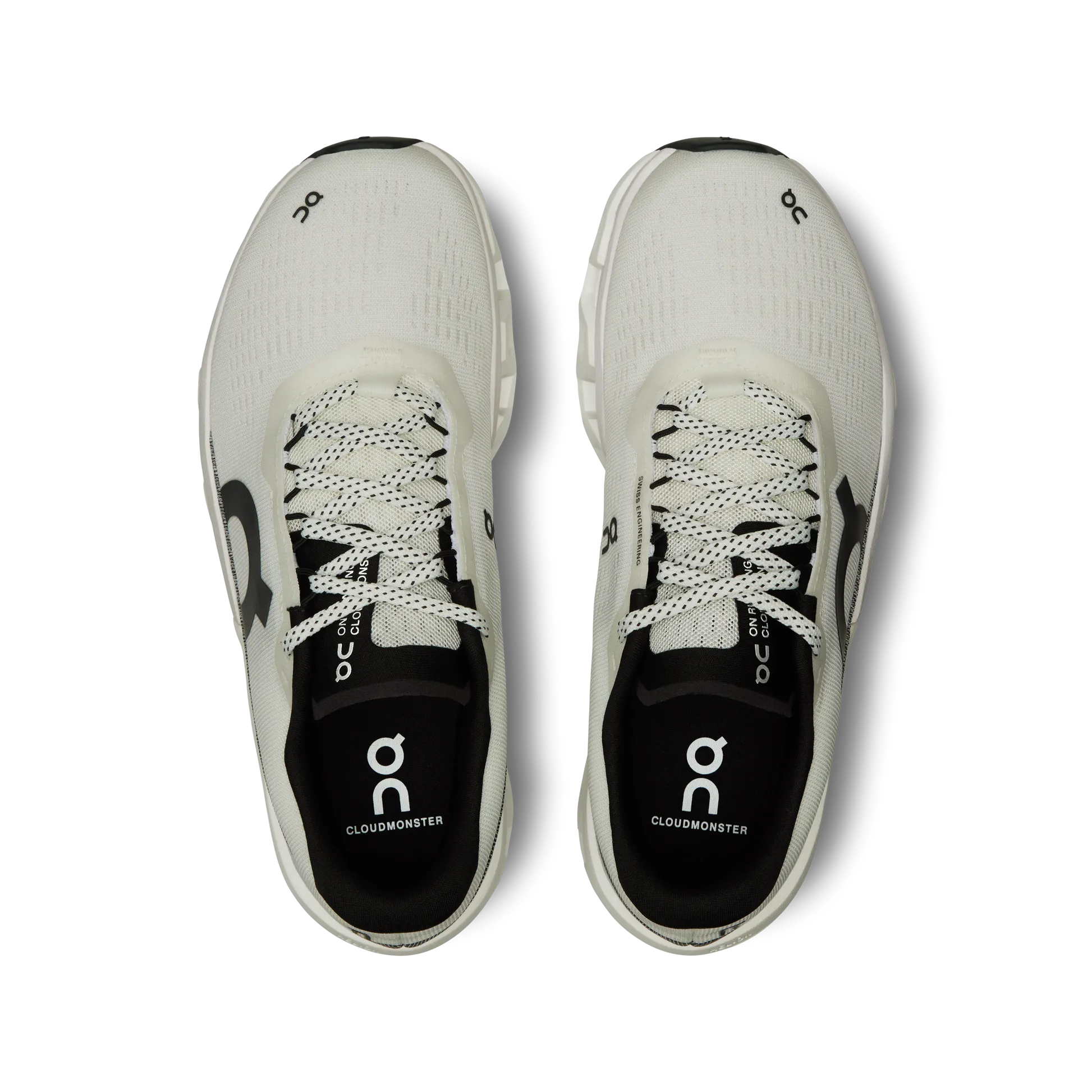 Womens On Running Cloudmonster 2 Shoes - Undyed/Frost Colorway, Cushioned Running Sneakers