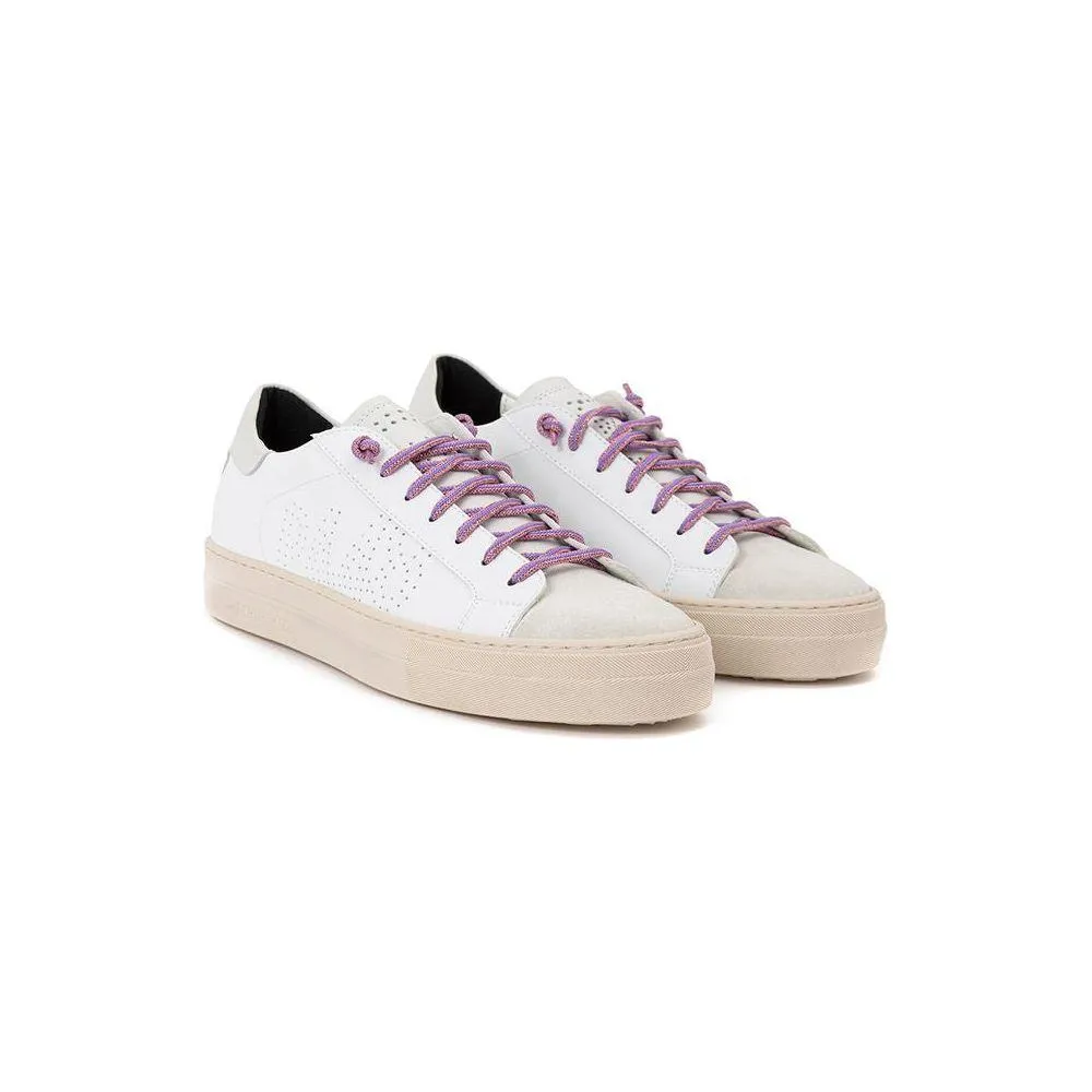 P448 White Leather Sneaker