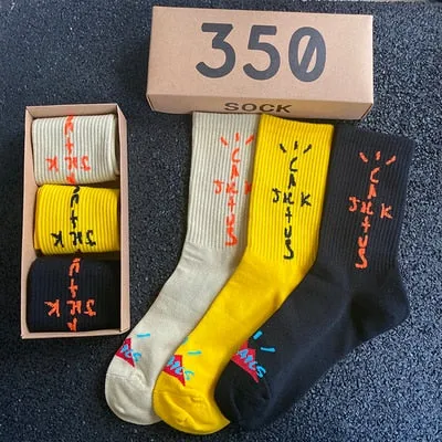 Travis Scott Cactus Jack Bandanas Socks - 3 Pairs