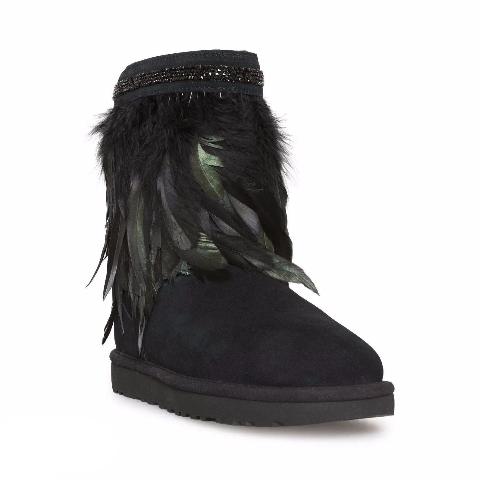 UGG Classic Short Peacock Black Boots