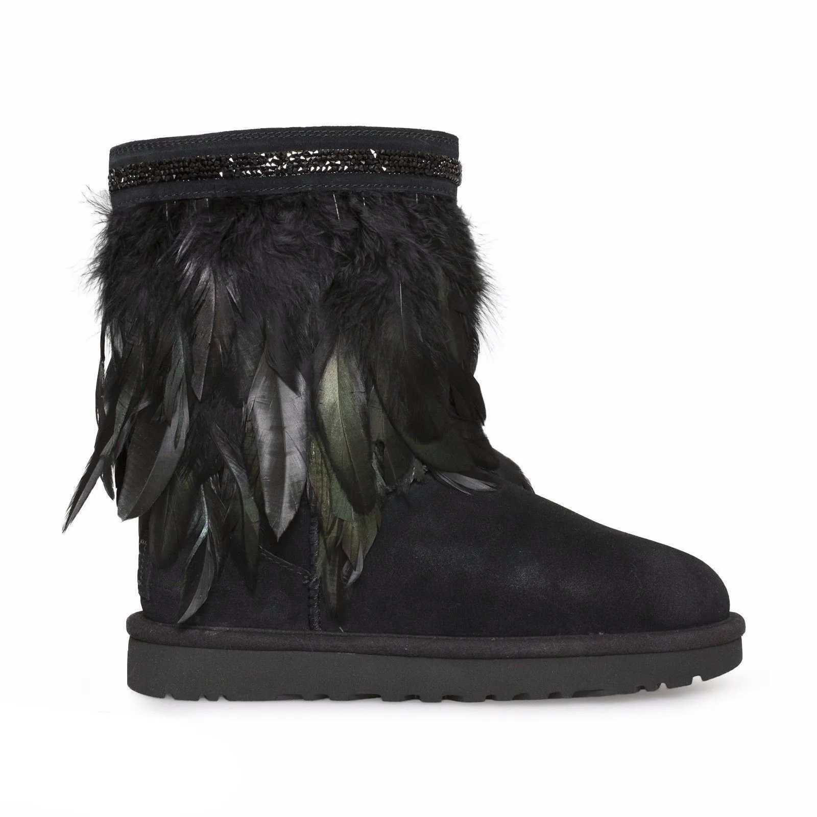 UGG Classic Short Peacock Black Boots