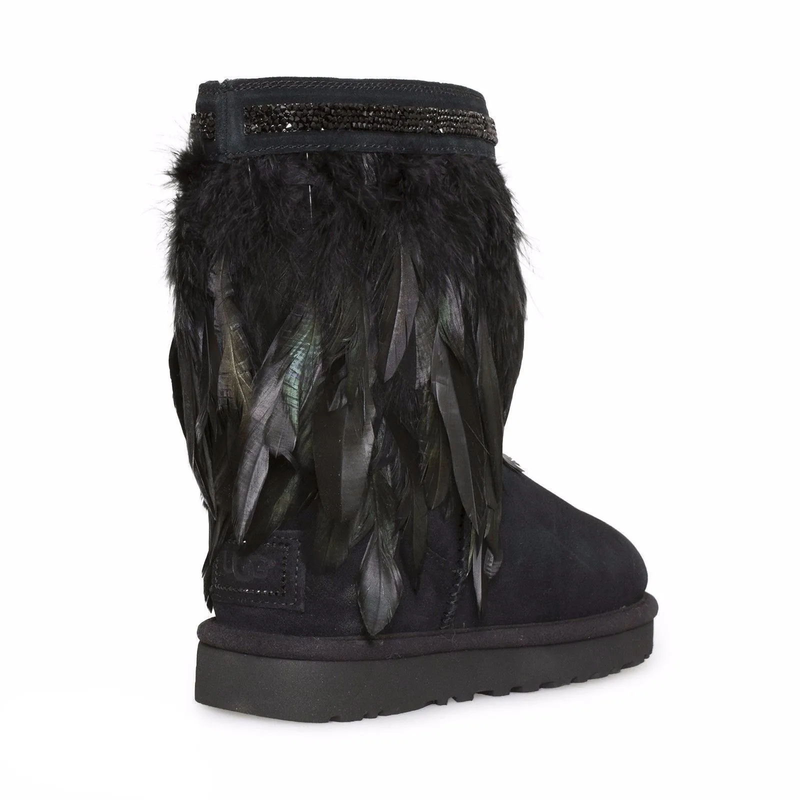 UGG Classic Short Peacock Black Boots