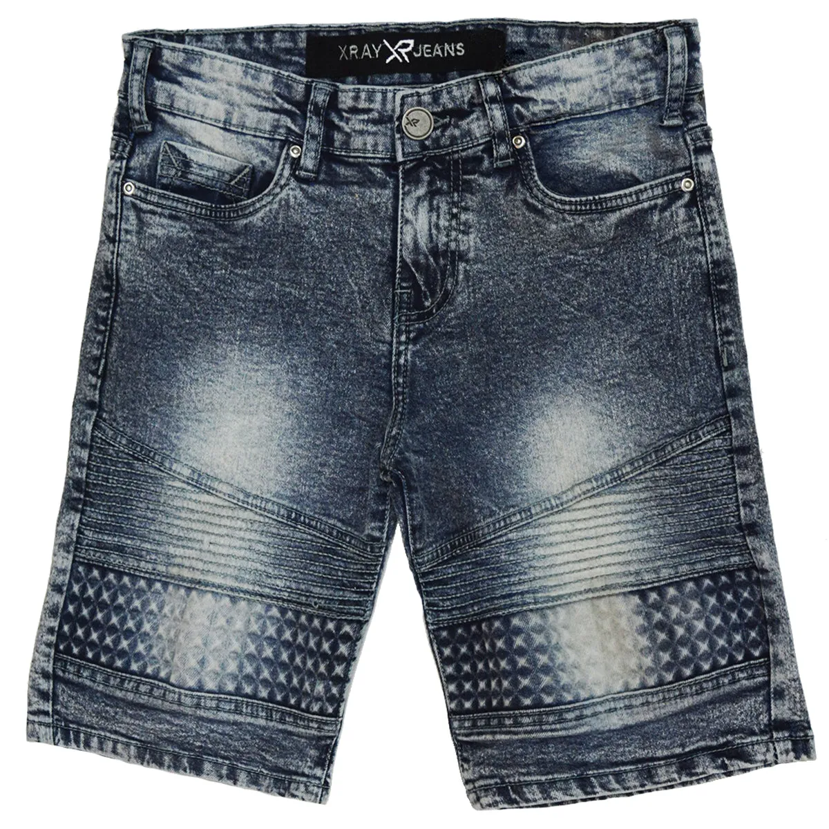 X RAY Kids Moto Biker Denim Shorts