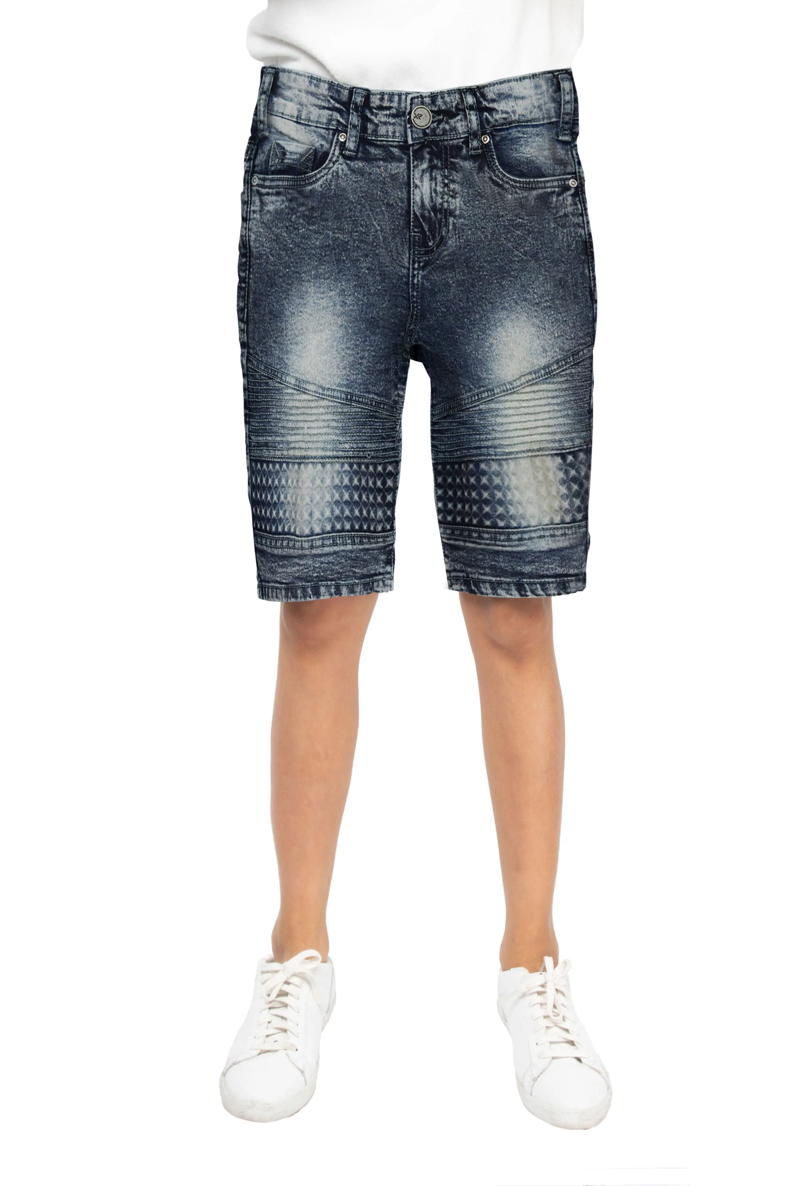 X RAY Kids Moto Biker Denim Shorts