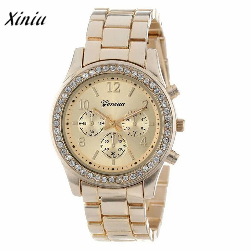 Xiniu Women Quartz WatchDiamond Chronograph CRT Ladies Clock women's Watches erkek saat #PYXTJ